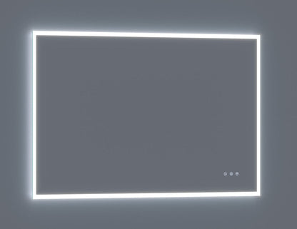 Arpella - Lucent 60 in. x 36 in. Wall Mounted LED Vanity Mirror with Color Changer, Memory Dimmer and Defogger - LEDCM6036