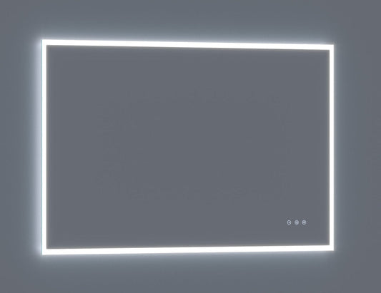 Arpella - Lucent 60 in. x 36 in. Wall Mounted LED Vanity Mirror with Color Changer, Memory Dimmer and Defogger - LEDCM6036