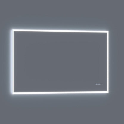 Arpella  Lucent 70 in. x 36 in. Wall Mounted LED Vanity Mirror with Color Changer, Memory Dimmer and Defogger - LEDCM7036