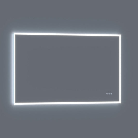 Arpella  Lucent 70 in. x 36 in. Wall Mounted LED Vanity Mirror with Color Changer, Memory Dimmer and Defogger - LEDCM7036