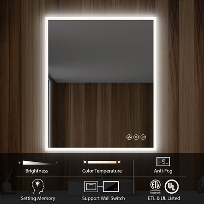 Blossom Beta 30″x36″ LED Mirror with Frosted Sides - LED M2 3036