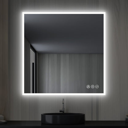 Blossom Beta 36″x36″ LED Mirror with Frosted Sides - LED M2 3636