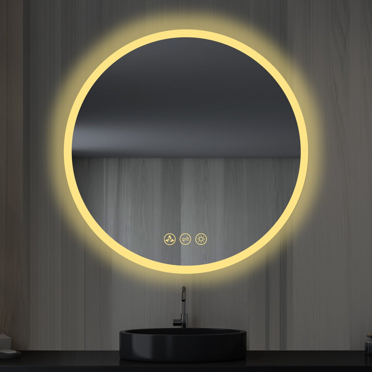 Blossom Orion 32″ Round LED Mirror with Frosted Side - LED M3 R32