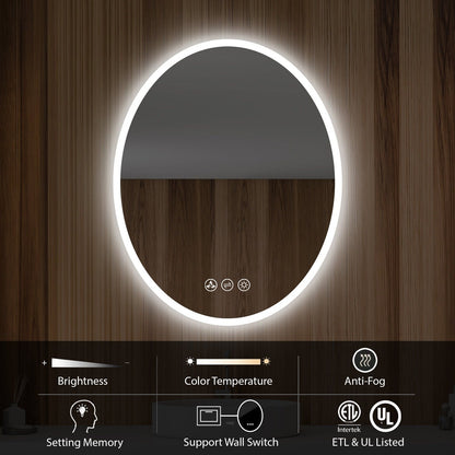 Blossom Oval 20 Inch Oval LED Mirror - LED M6 2030