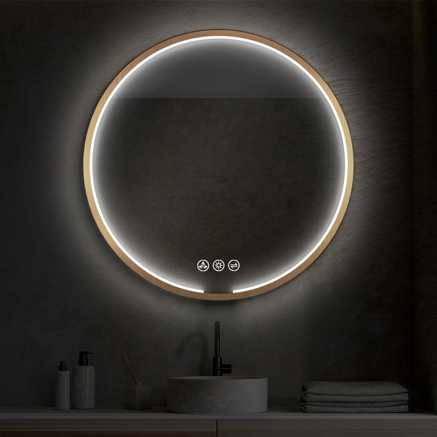 Blossom Oskar 32 Inch Round LED Mirror - LED M7 R32 MB