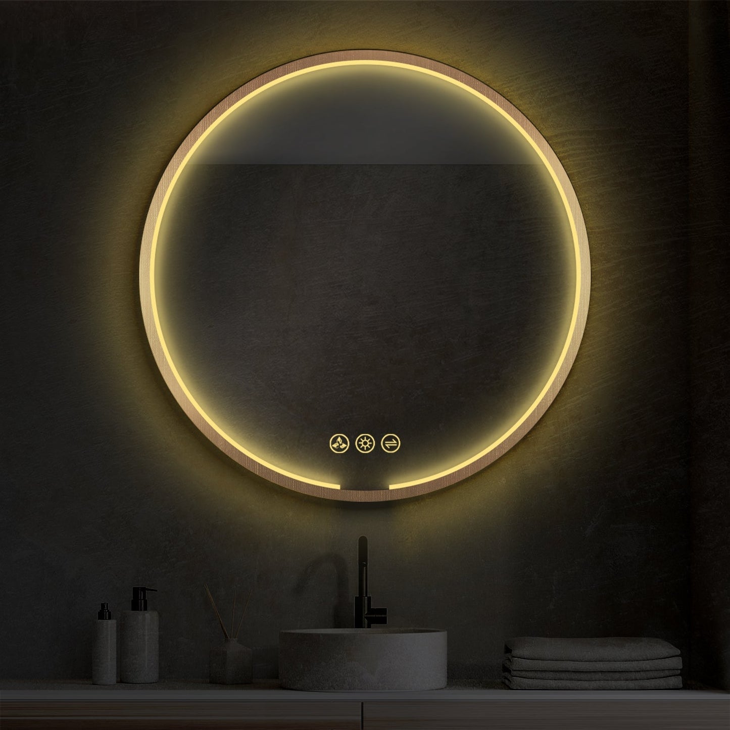 Blossom Oskar 32 Inch Round LED Mirror - LED M7 R32 MB