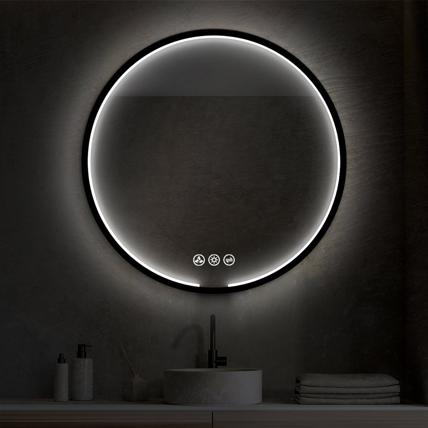 Blossom Oskar 32 Inch Round LED Mirror - LED M7 R32 MB
