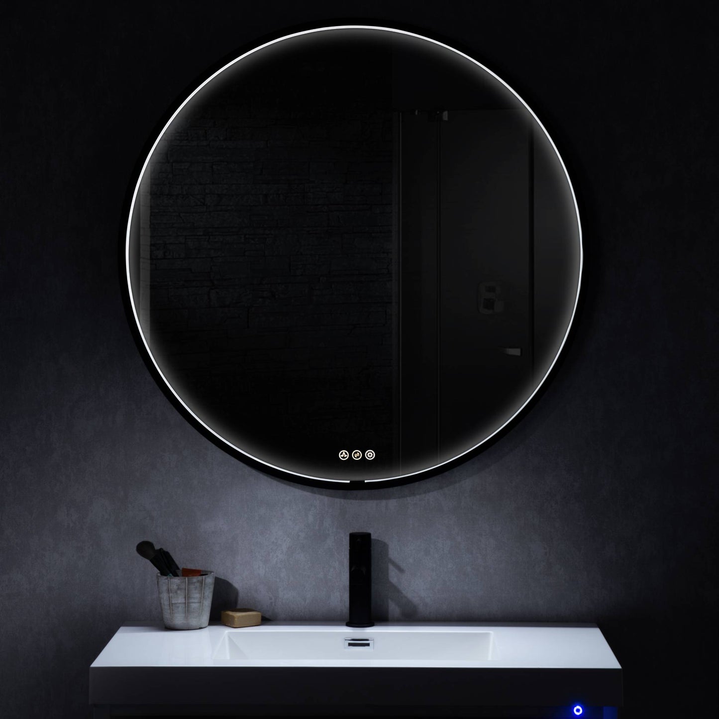 Blossom Oskar 32 Inch Round LED Mirror - LED M7 R32 MB