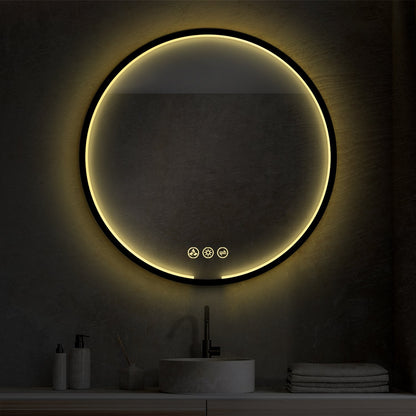 Blossom Oskar 32 Inch Round LED Mirror - LED M7 R32 MB