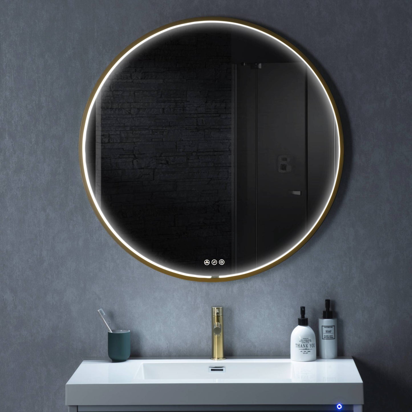 Blossom Oskar 32 Inch Round LED Mirror - LED M7 R32 MB