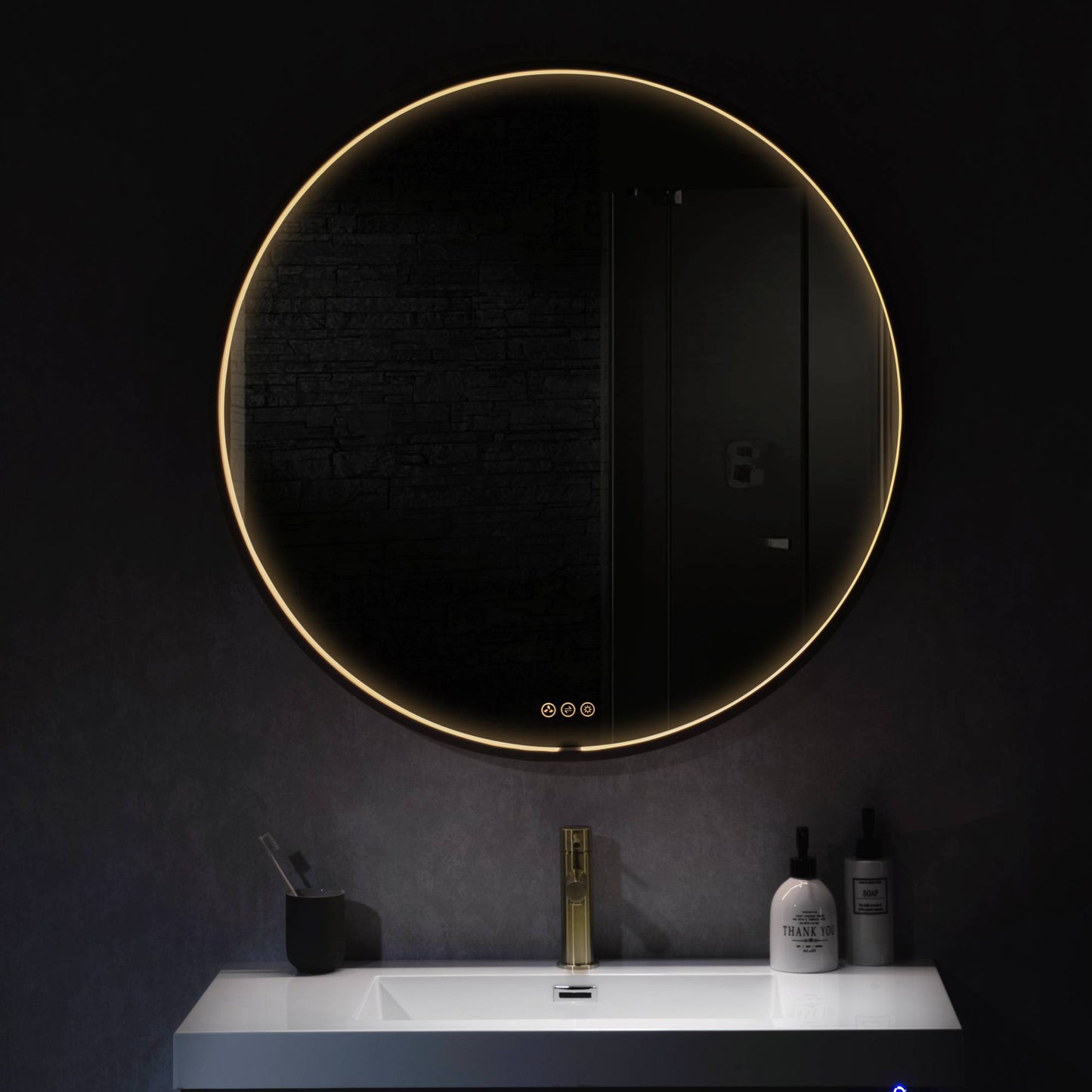 Blossom Oskar 32 Inch Round LED Mirror - LED M7 R32 MB