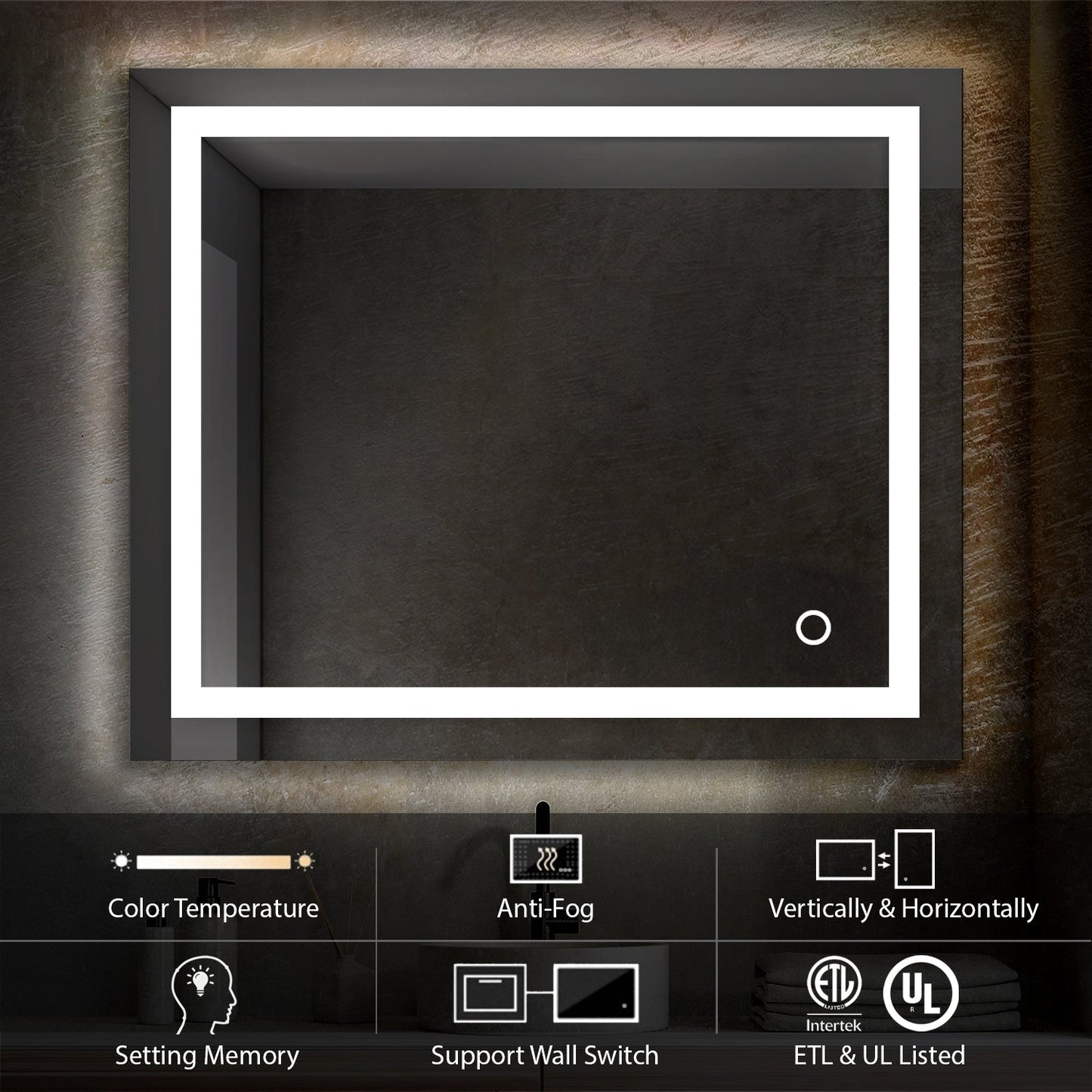 Blossom Lyra 36 x 30 Inch LED Mirror - LED M8 3630