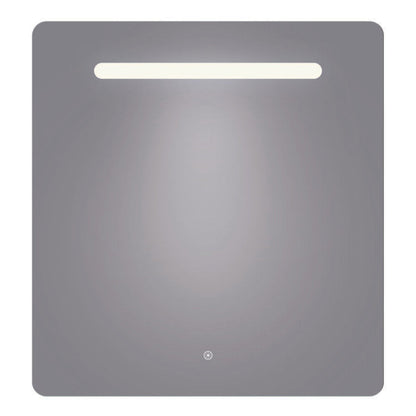 Arpella - Florence 34x36 Contemporary Lighted Mirror with Memory Dimmer and Defogger - LEDOLM3436
