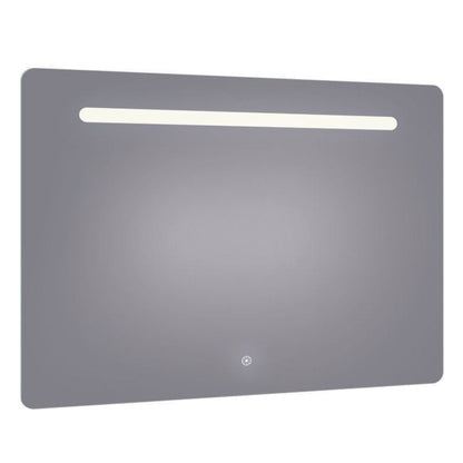 Arpella - Florence 48x36 Contemporary Lighted Mirror with Memory Dimmer and Defogger - LEDOLM4836