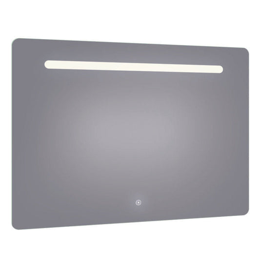 Arpella - Florence 48x36 Contemporary Lighted Mirror with Memory Dimmer and Defogger - LEDOLM4836