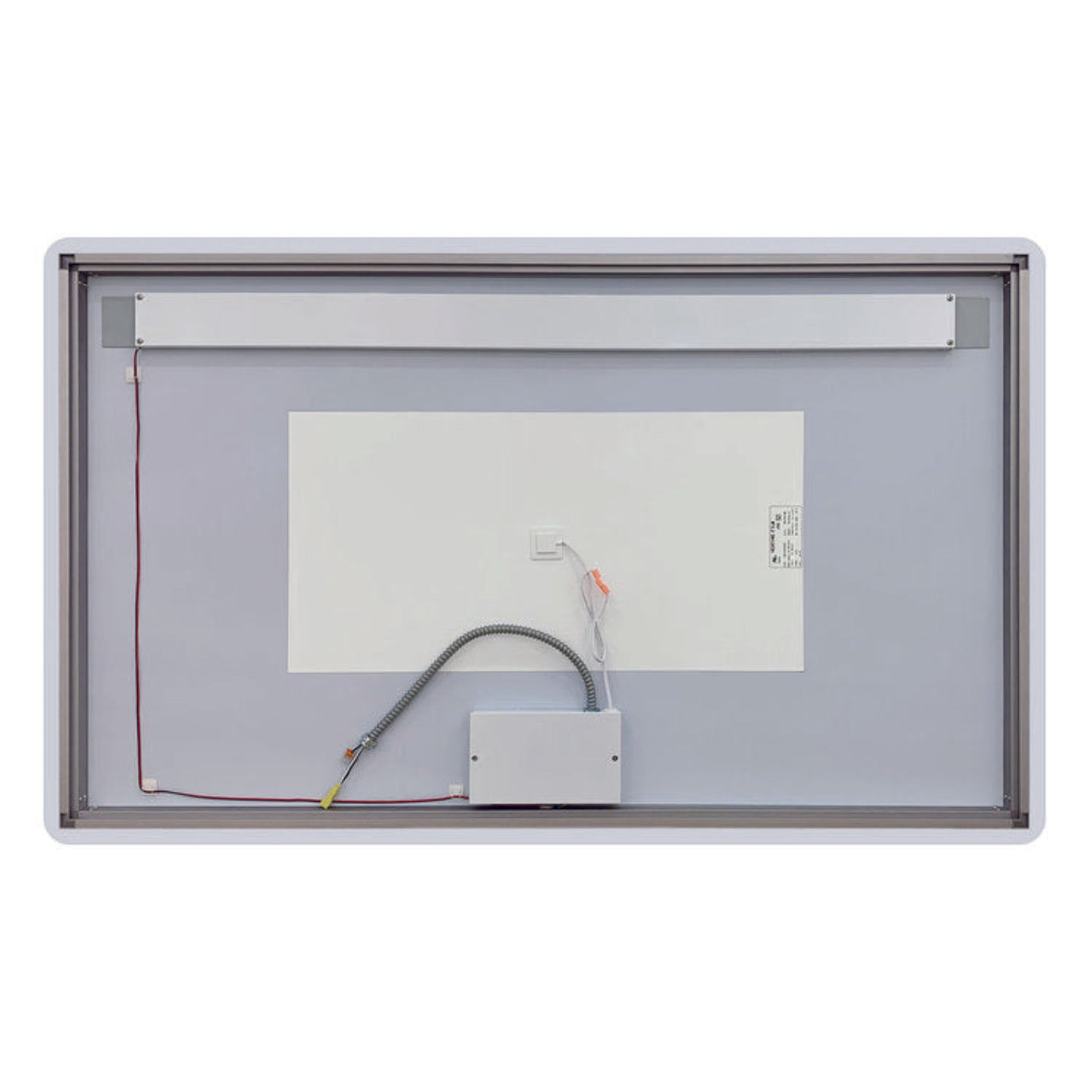 Arpella - Florence 60x36 Contemporary Lighted Mirror with Memory Dimmer and Defogger - LEDOLM6036