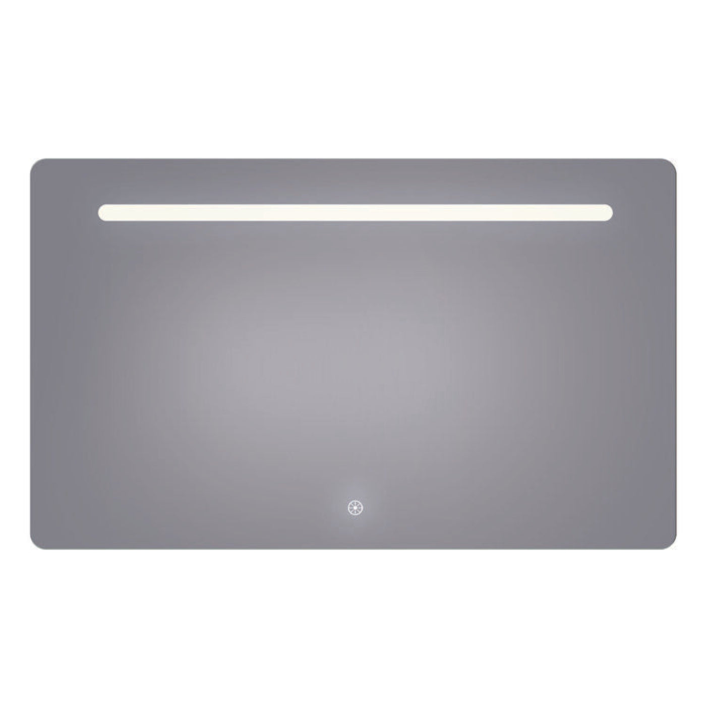 Arpella - Florence 60x36 Contemporary Lighted Mirror with Memory Dimmer and Defogger - LEDOLM6036