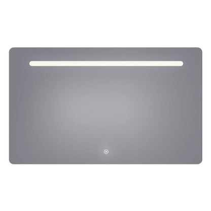 Arpella - Florence 60x36 Contemporary Lighted Mirror with Memory Dimmer and Defogger - LEDOLM6036