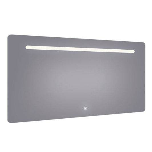 Arpella - Florence 60x36 Contemporary Lighted Mirror with Memory Dimmer and Defogger - LEDOLM6036