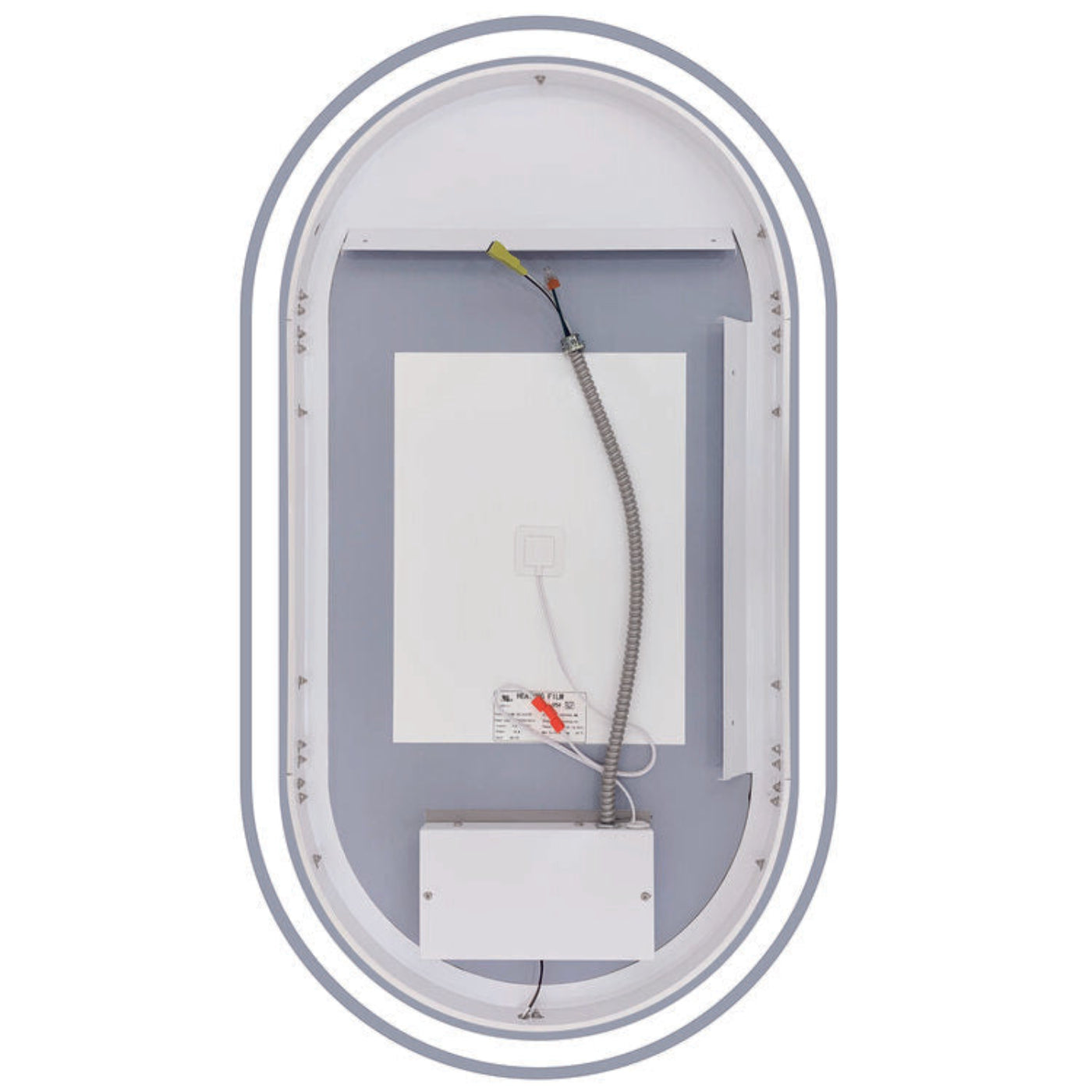 Arpella - Grace 24x42 Oval Frameless LED Mirror with Memory Dimmer and Defogger - LEDOVM2442