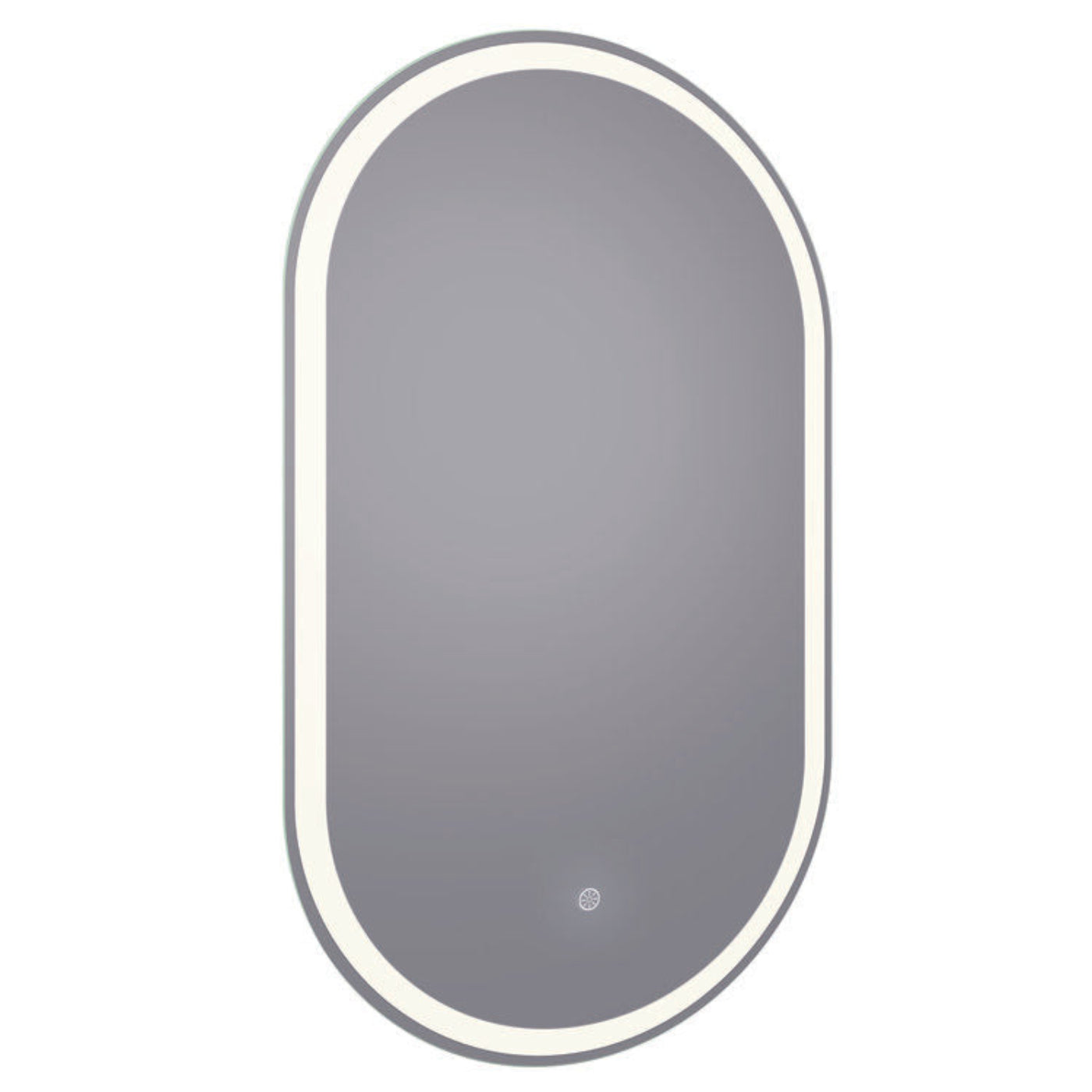 Arpella - Grace 24x42 Oval Frameless LED Mirror with Memory Dimmer and Defogger - LEDOVM2442