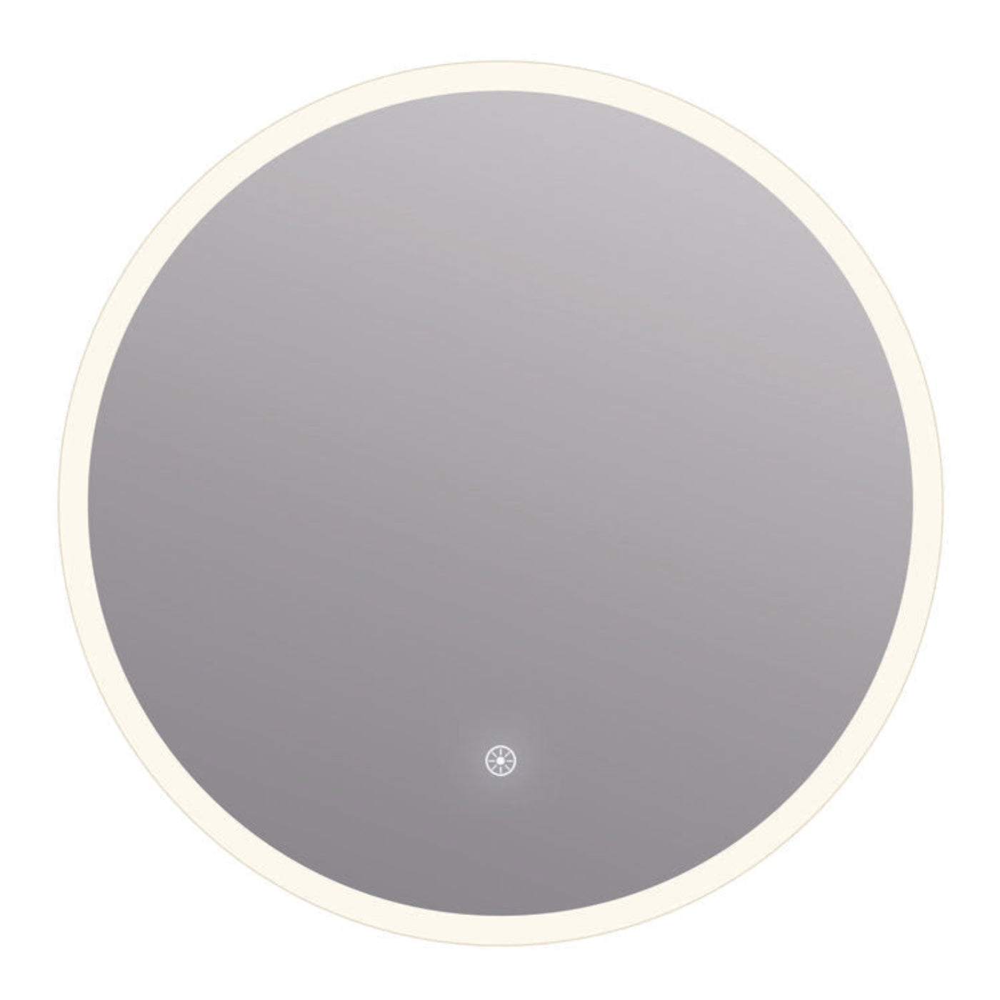Arpella - Eva 36x36 Round Perimeter Lighted Mirror with Memory Dimmer and Defogger - LEDRD3636