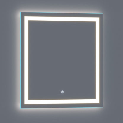 Arpella - Lumina 34 in. x 36 in. LED Lighted Vanity Mirror with Built-In Dimmer and Anti-Fog Feature - LEDSM2034