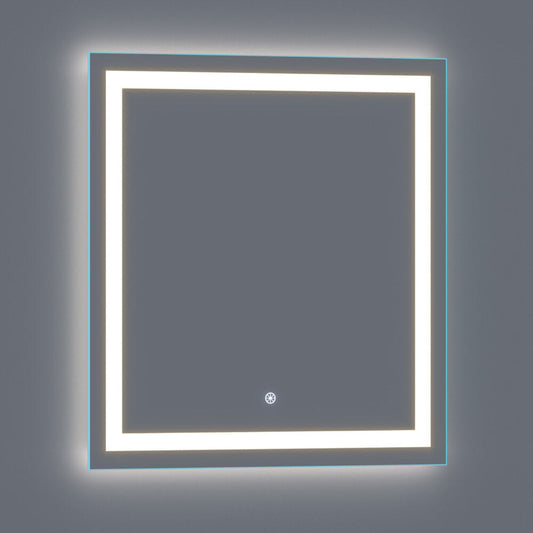 Arpella - Lumina 34 in. x 36 in. LED Lighted Vanity Mirror with Built-In Dimmer and Anti-Fog Feature - LEDSM2034