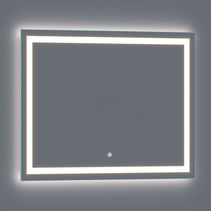 Arpella - Lumina 48 in. x 36 in. LED Lighted Vanity Mirror with Built-In Dimmer and Anti-Fog Feature - LEDSM2048