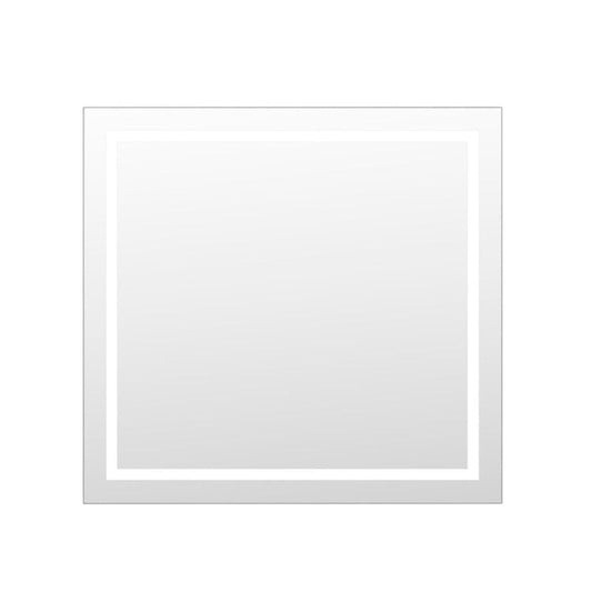 Arpella - Miramar 34x36 Lighted Mirror with Dimmer and Defogger, Wall Switch Direct - LEDWSM3436