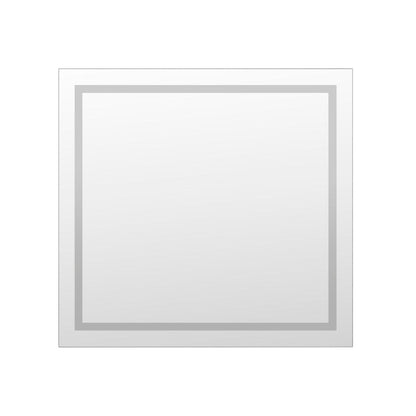 Arpella - Miramar 34x36 Lighted Mirror with Dimmer and Defogger, Wall Switch Direct - LEDWSM3436