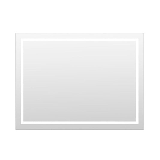 Arpella - Miramar 48x36 Lighted Mirror with Dimmer and Defogger, Wall Switch Direct - LEDWSM4836