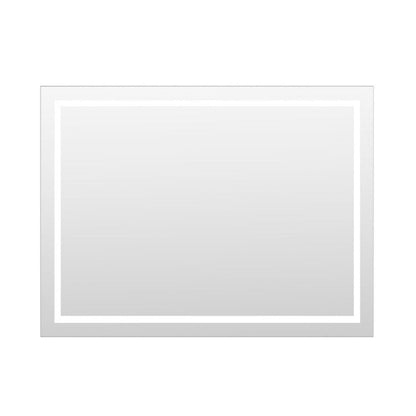 Arpella - Miramar 48x36 Lighted Mirror with Dimmer and Defogger, Wall Switch Direct - LEDWSM4836