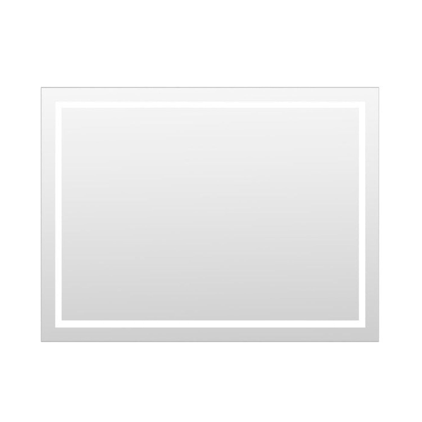 Arpella - Miramar 48x36 Lighted Mirror with Dimmer and Defogger, Wall Switch Direct - LEDWSM4836