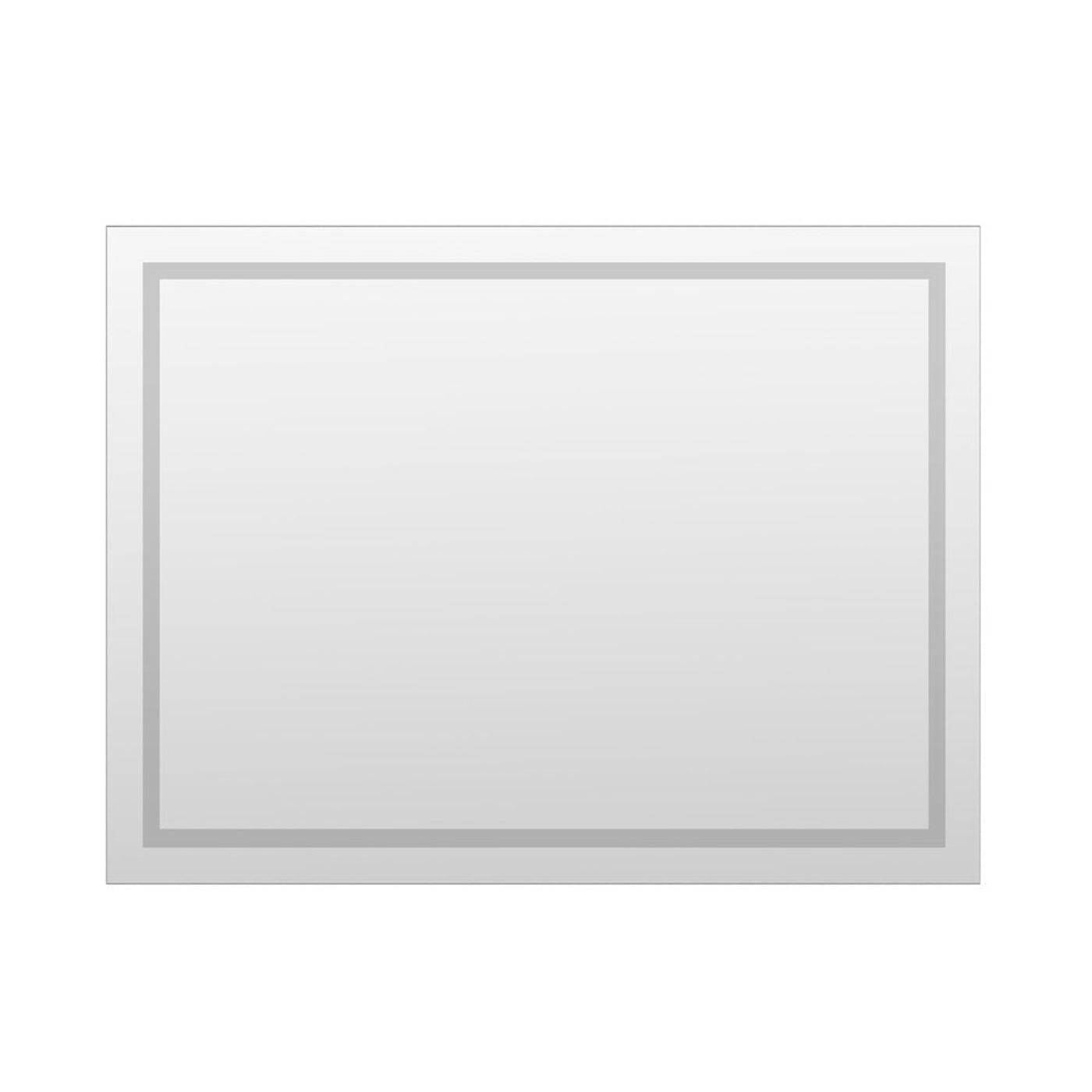 Arpella - Miramar 48x36 Lighted Mirror with Dimmer and Defogger, Wall Switch Direct - LEDWSM4836