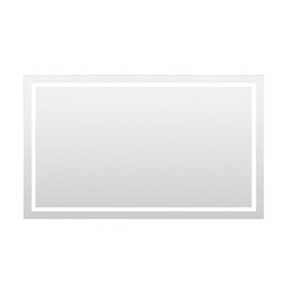 Arpella - Miramar 60x36 Lighted Mirror with Dimmer and Defogger, Wall Switch Direct - LEDWSM6036