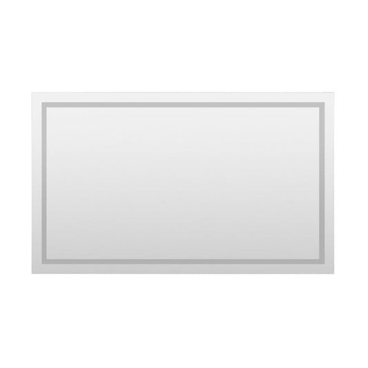 Arpella - Miramar 60x36 Lighted Mirror with Dimmer and Defogger, Wall Switch Direct - LEDWSM6036