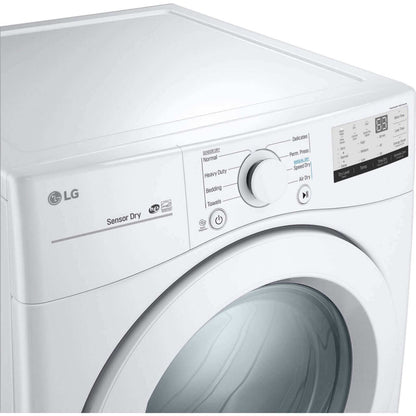 LG 27 In. 7.4-Cu. Ft. Front Load Electric Dryer in White (DLE3400W)