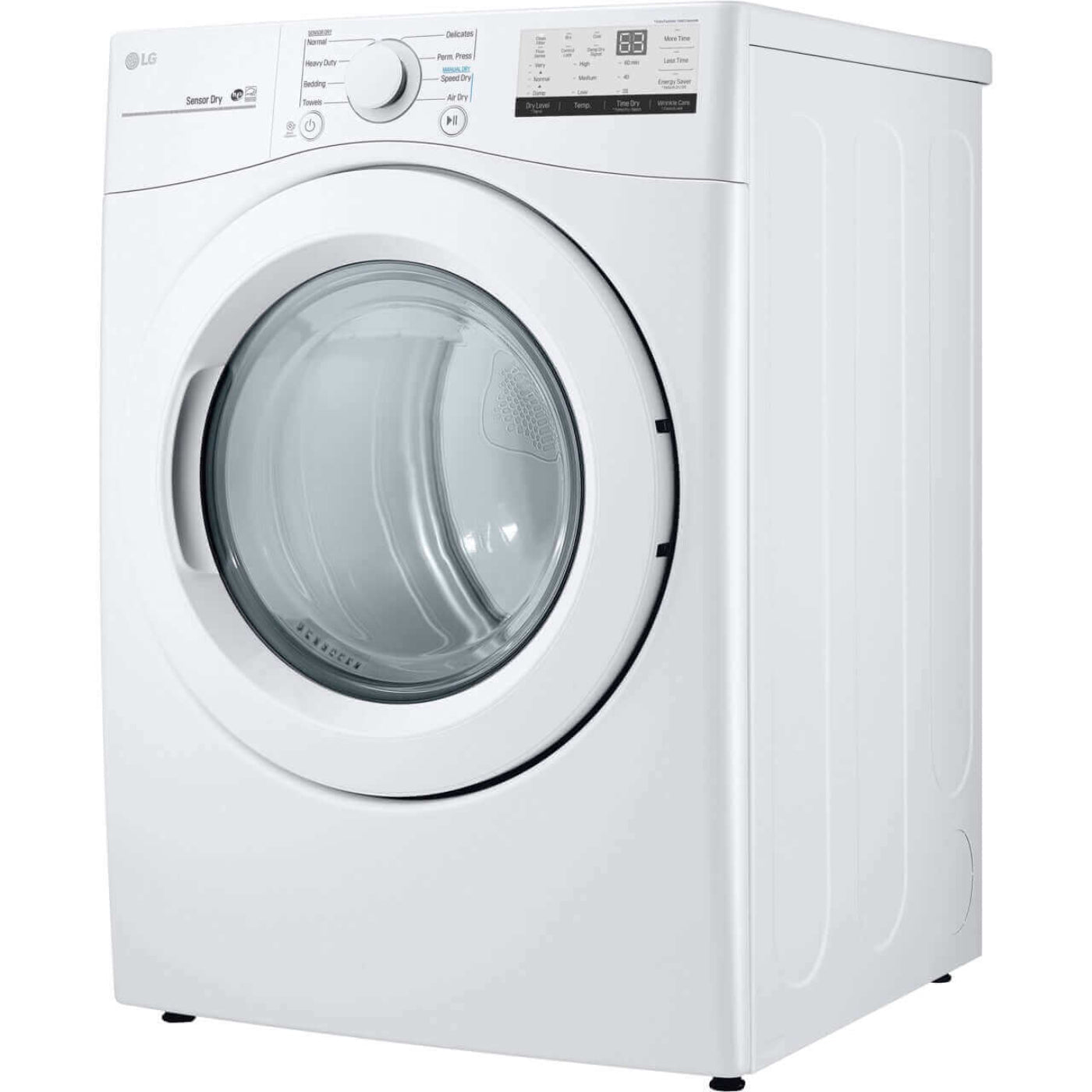 LG 27 In. 7.4-Cu. Ft. Front Load Electric Dryer in White (DLE3400W)