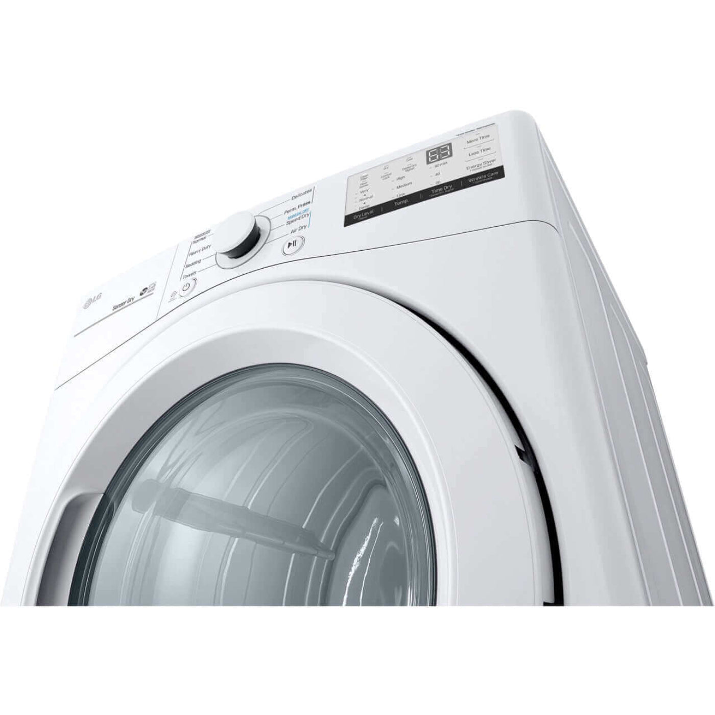 LG 27 In. 7.4-Cu. Ft. Front Load Electric Dryer in White (DLE3400W)