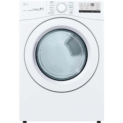 LG 27 In. 7.4-Cu. Ft. Front Load Electric Dryer in White (DLE3400W)