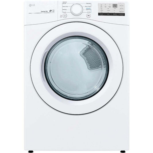 LG 27 In. 7.4-Cu. Ft. Front Load Electric Dryer in White (DLE3400W)