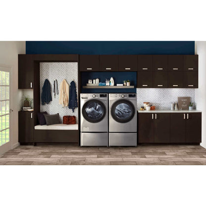 LG 27 In. 7.4-Cu. Ft. Front Load Electric Dryer with Built-In Intelligence in Graphite Steel (DLE3600V)