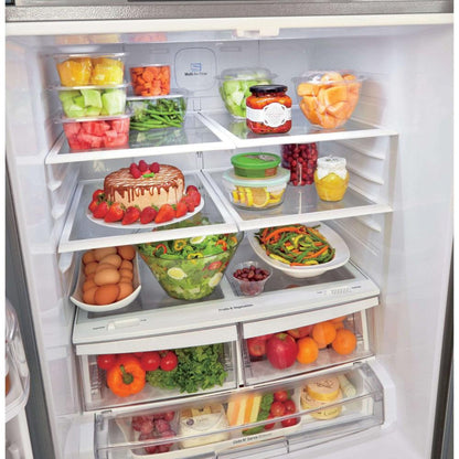 LG 30 in. 3-Door French Door Refrigerator in Stainless Steel 22 Cu. Ft. (LFDS22520S)