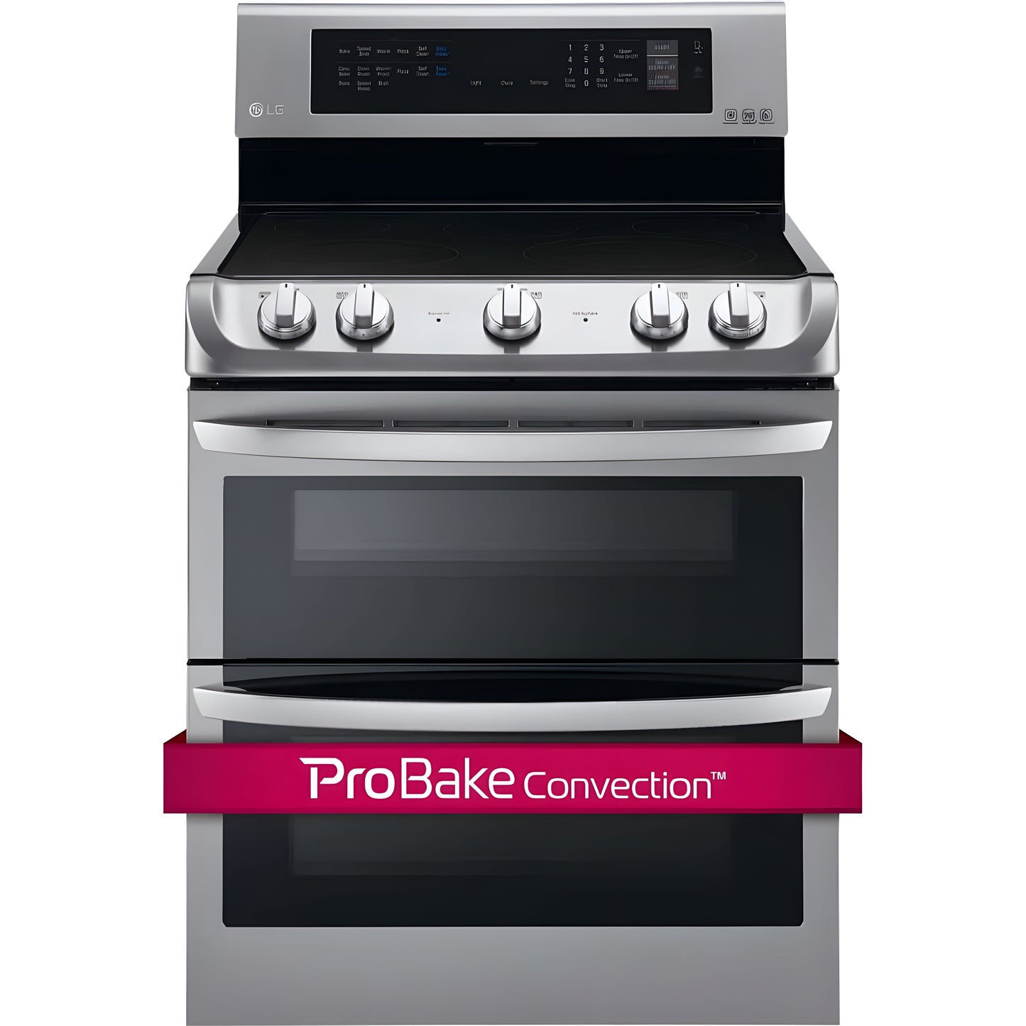 LG 30 in. Freestanding Electric Range with Double Oven in Stainless Steel 7.3 Cu.Ft. (LDE4413ST)