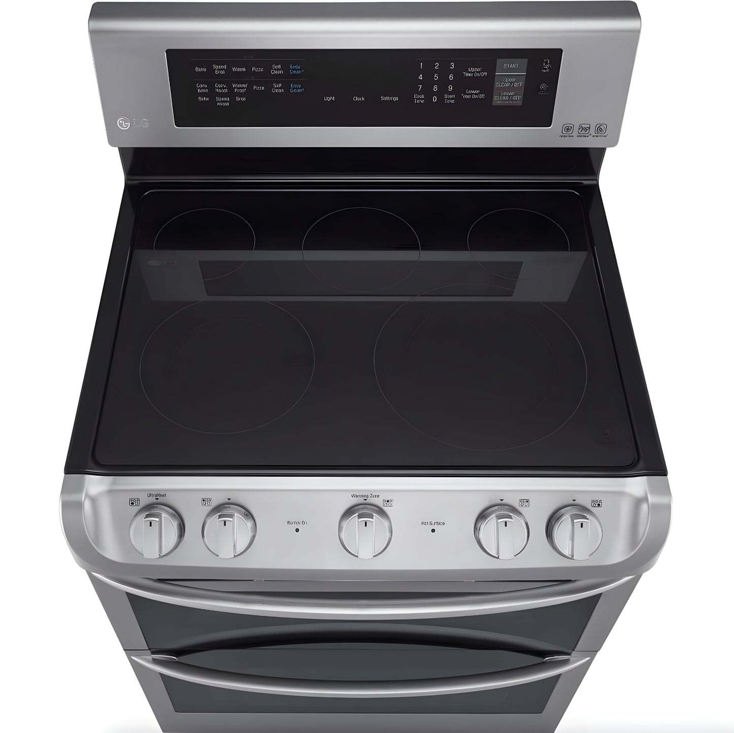 LG 30 in. Freestanding Electric Range with Double Oven in Stainless Steel 7.3 Cu.Ft. (LDE4413ST)