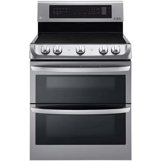 LG 30 in. Freestanding Electric Range with Double Oven in Stainless Steel 7.3 Cu.Ft. (LDE4413ST)