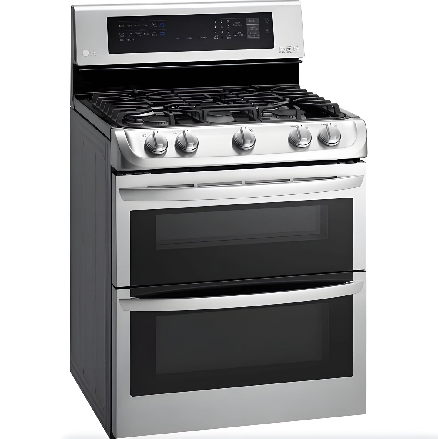 LG 30 in. Freestanding Gas Range with Double Oven in Stainless Steel 6.9 Cu.Ft. (LDG4313ST)