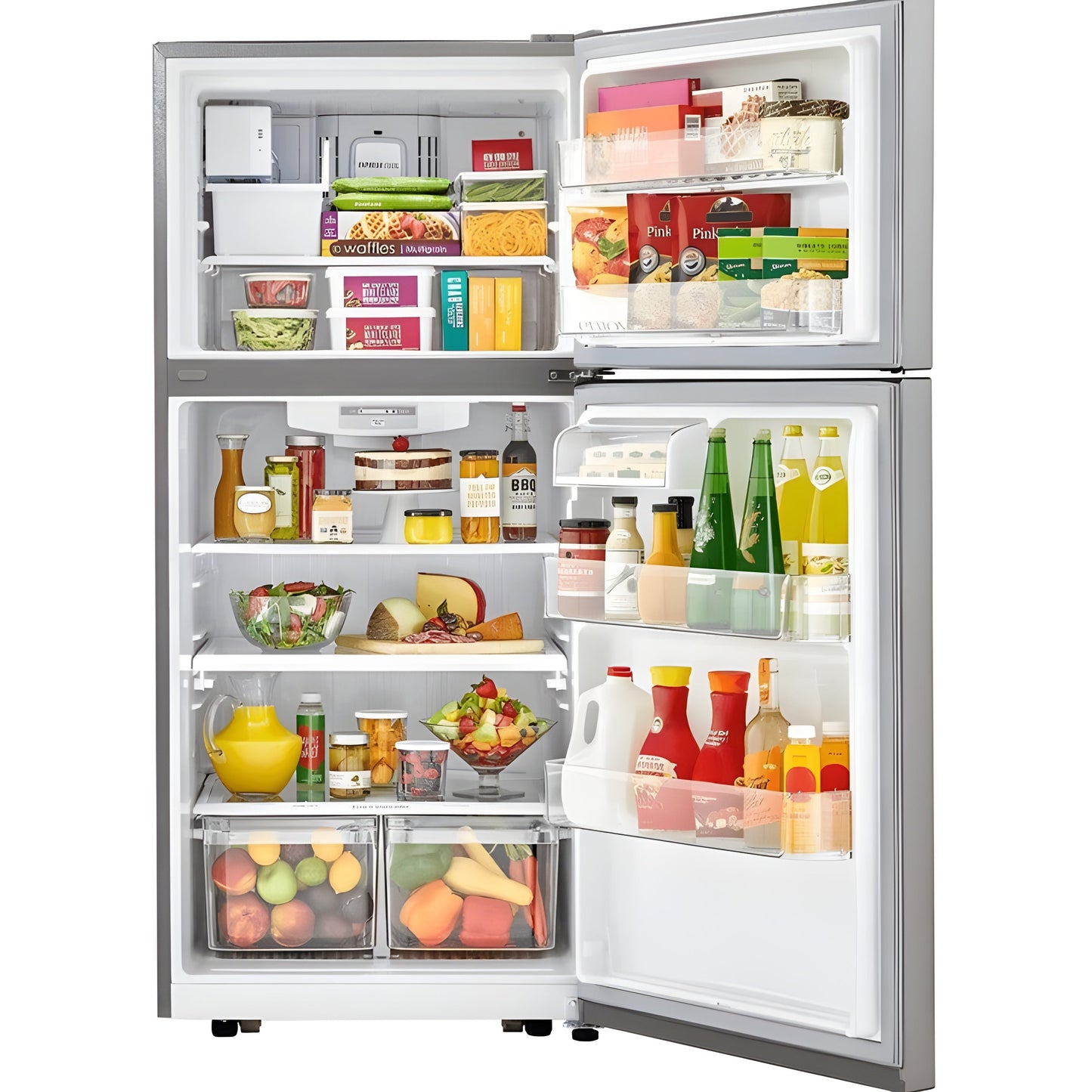 LG 30 in. Top Mount Refrigerator in Stainless Steel 20 Cu. Ft. (LTCS20020S)