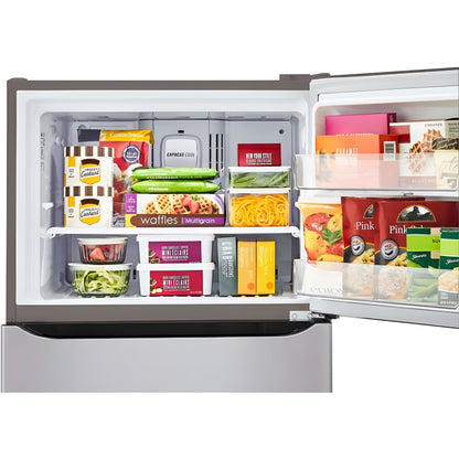 LG 30 in. Top Mount Refrigerator in Stainless Steel 20 Cu. Ft. (LTCS20020S)